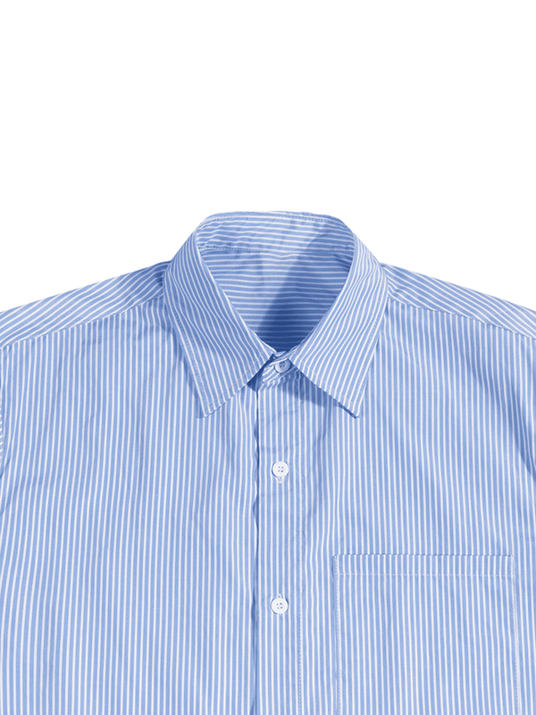 Oversized Vertical Stripe Boxy Shirt