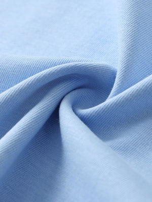 Contrast Tape Crewneck Cotton T-Shirt