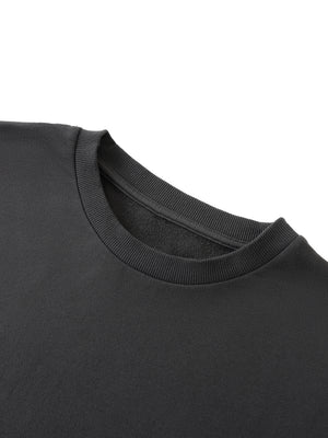 Washed Rolled Hem Half Sleeve T-Shirt