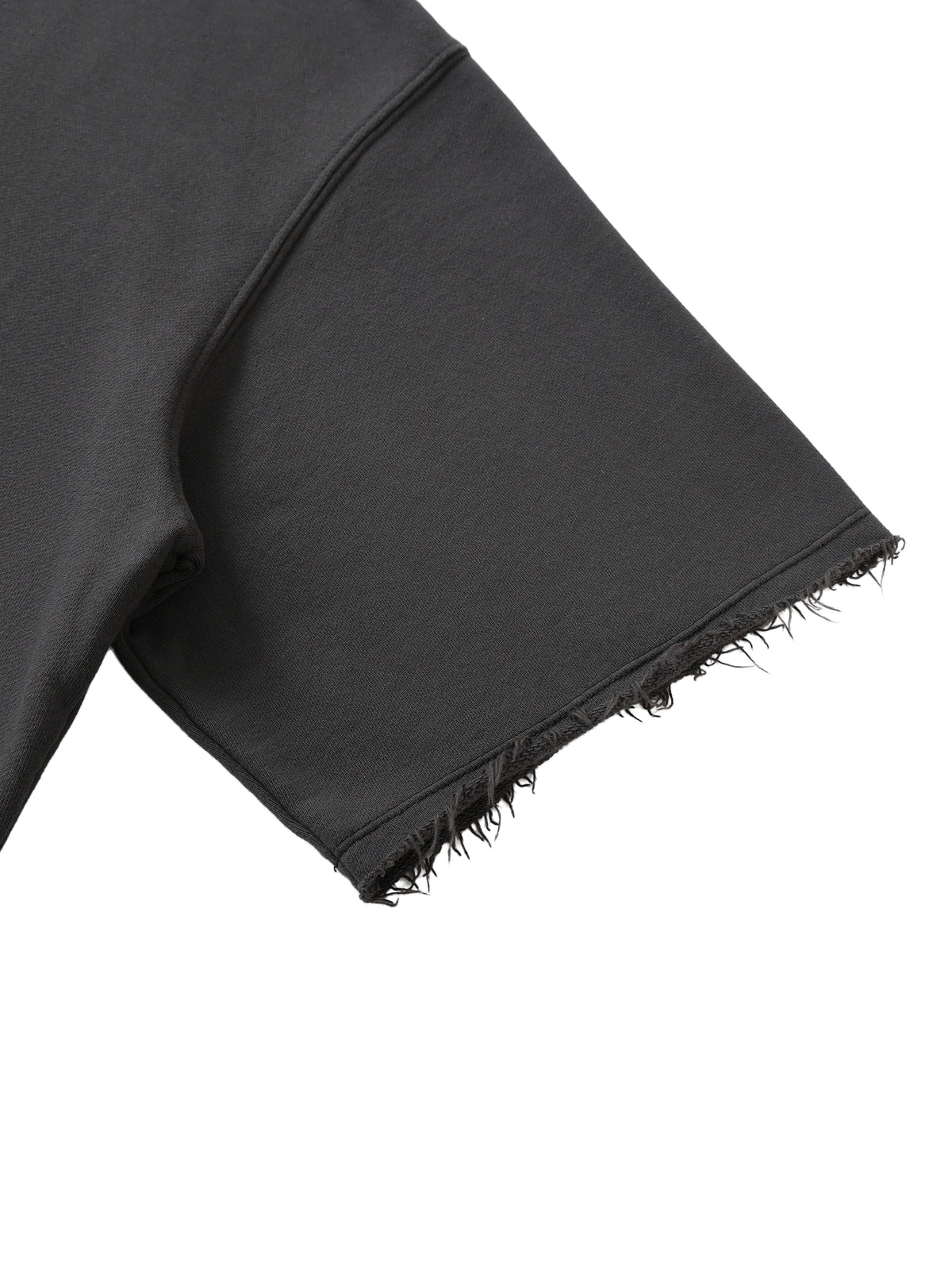 Washed Rolled Hem Half Sleeve T-Shirt