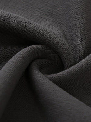 Washed Rolled Hem Half Sleeve T-Shirt
