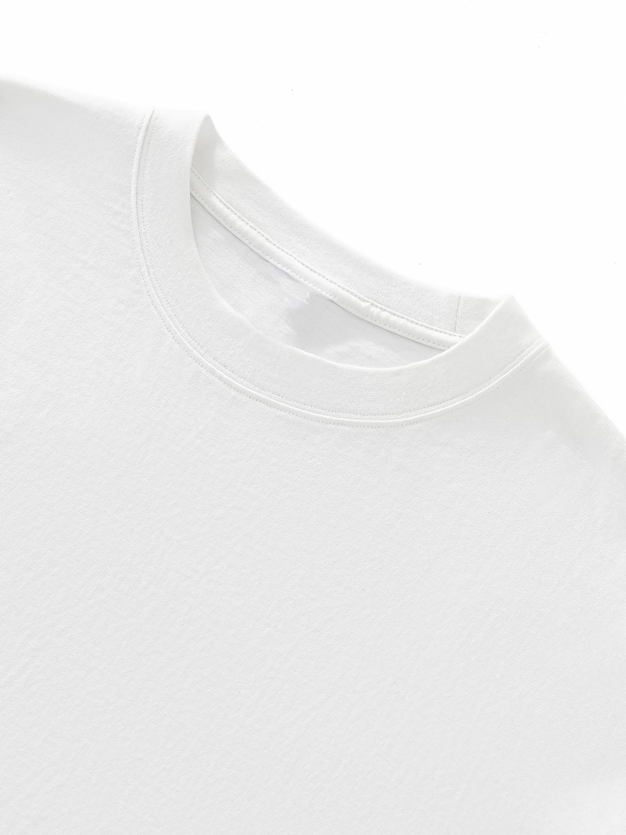 Layered Contrast Sleeve Cotton T-Shirt