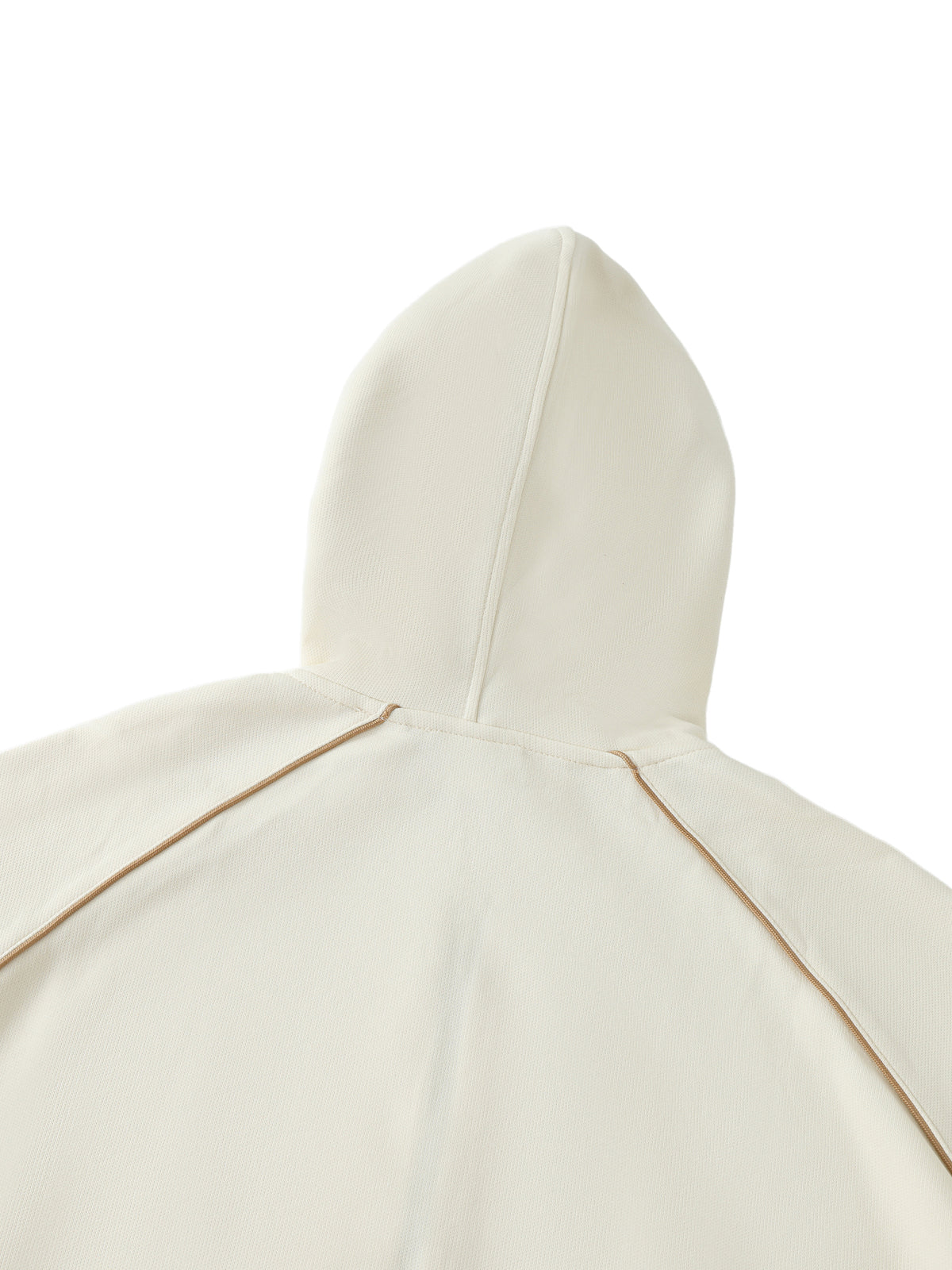 Striped Trim Zip-Up Hoodie