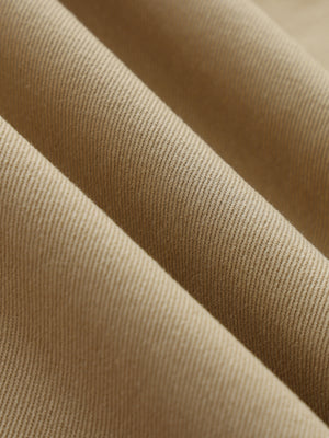 Belted Barrel-leg Chino Pants