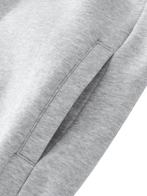 Essential Zip-Up Fleeced Varsity Jacket