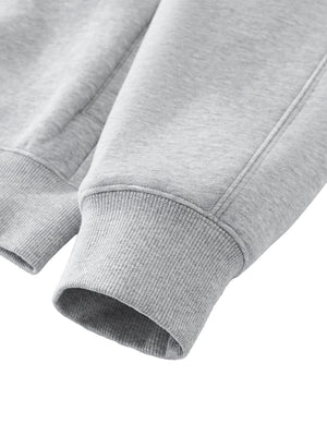 Essential Zip-Up Fleeced Varsity Jacket