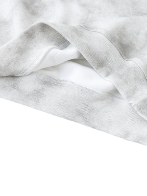Dirty Washed Boxy Fleeced Sweatshirt