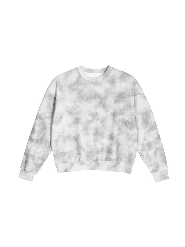 Dirty Washed Boxy Fleeced Sweatshirt