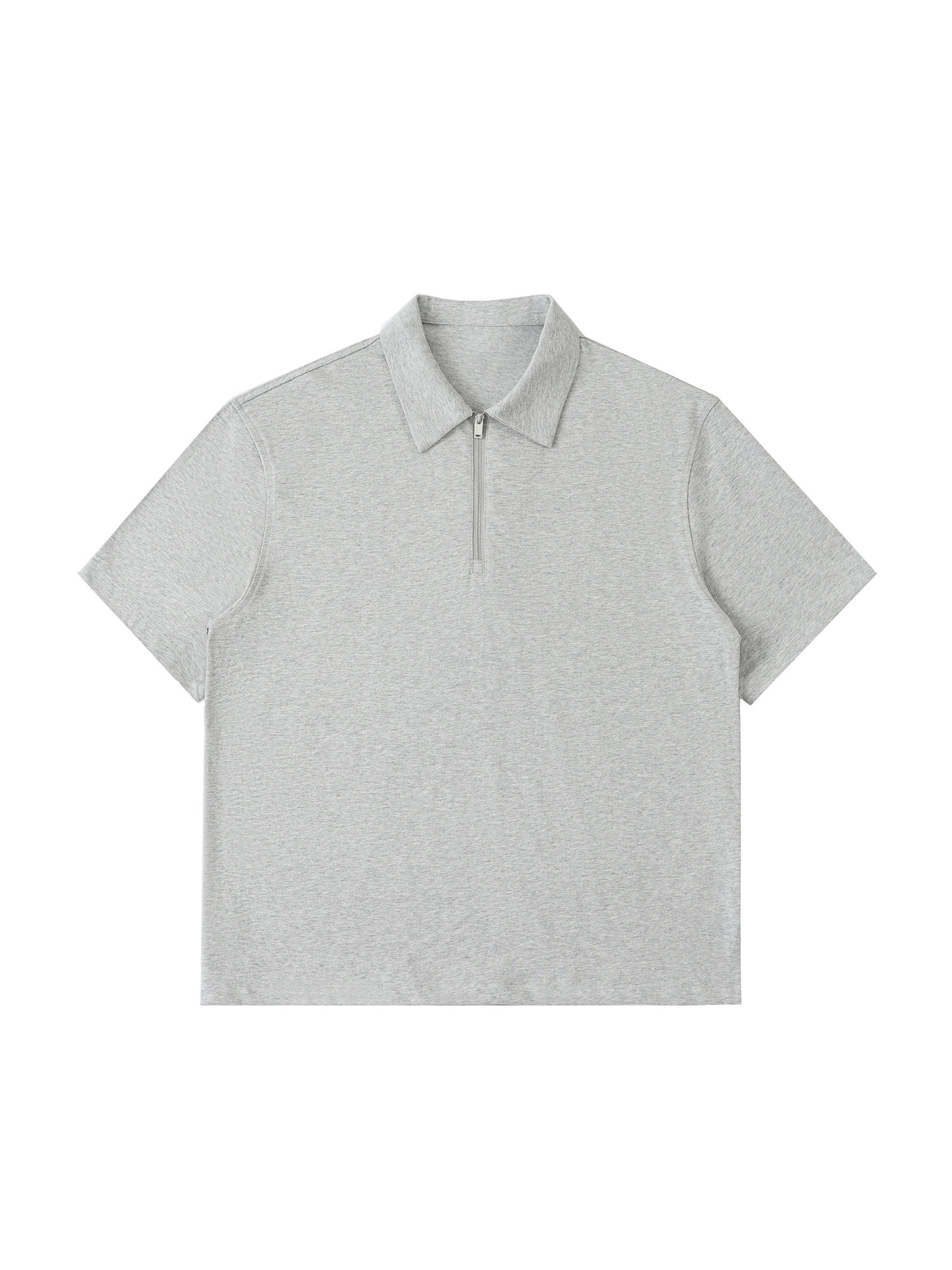 Half-Zip Cotton Polo Shirt