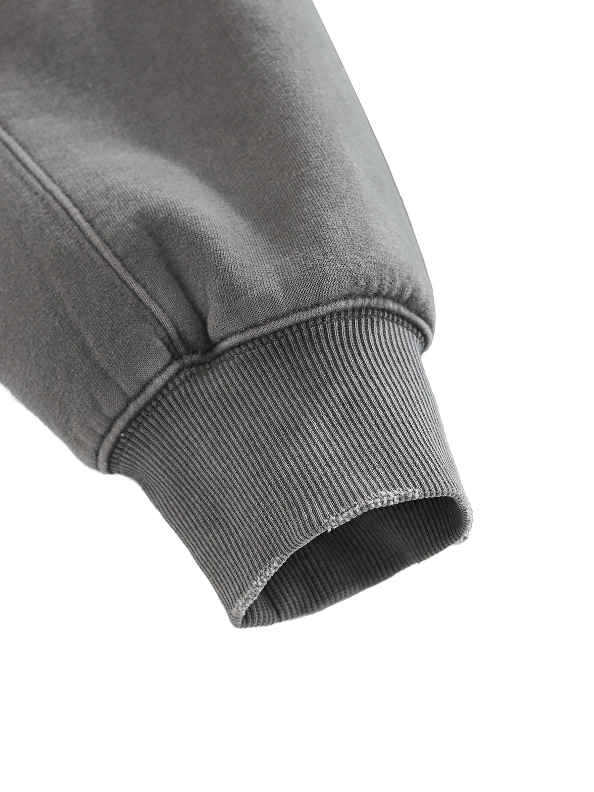 Frayed Enzyme Washed Fleece Hoodie