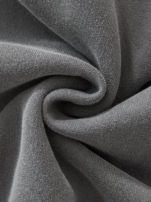 Frayed Enzyme Washed Fleece Hoodie