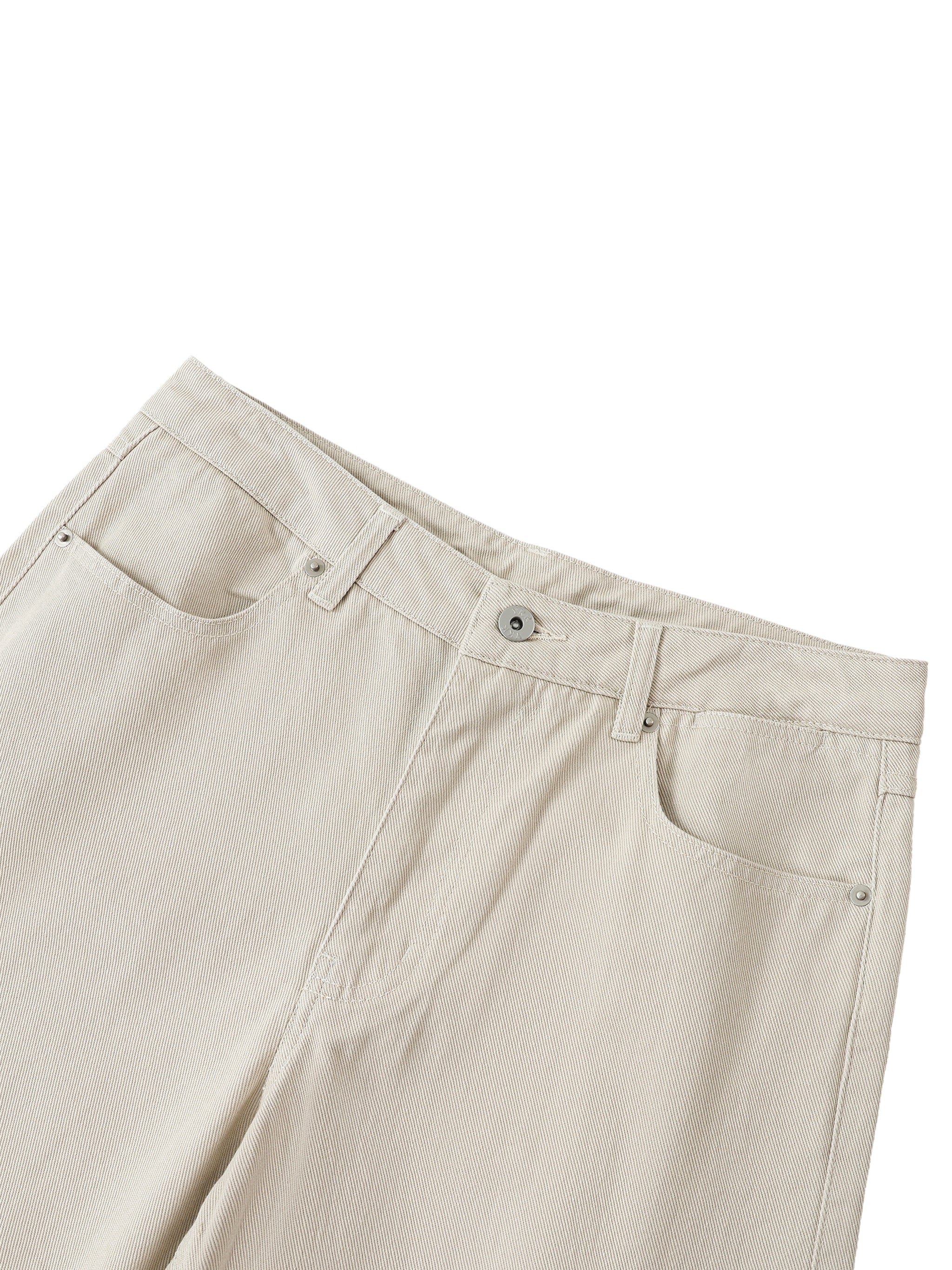 Heavyweight Cotton Straight-Leg Pants