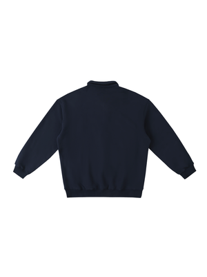 Heavyweight Polo-Collar Sweatshirt
