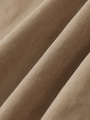 Cotton Elastic-Waist Cargo Pants