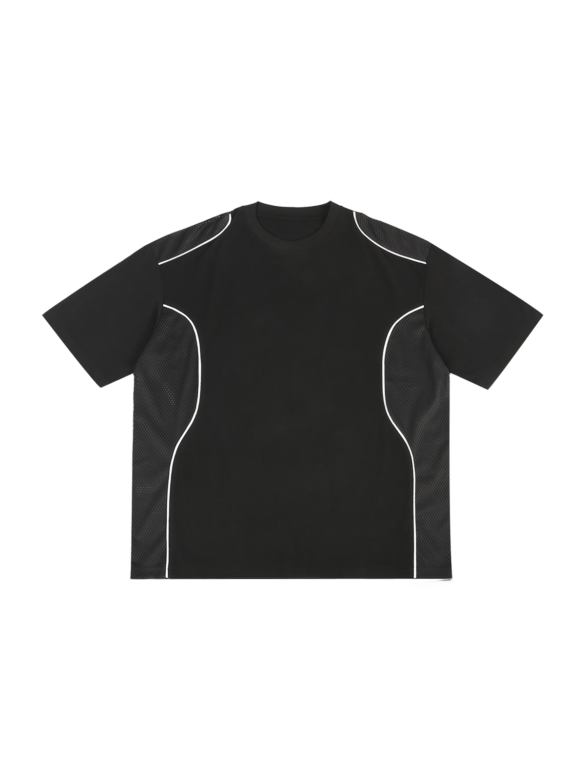 Contrast Piped Panel T-Shirt