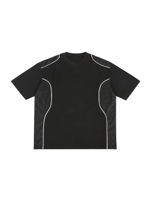 Contrast Piped Panel T-Shirt