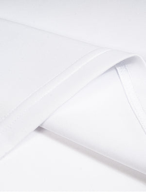 Contrast Lapel Collar Boxy T-Shirt