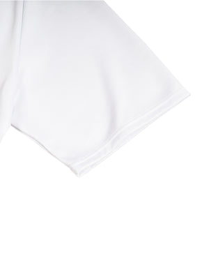 Contrast Lapel Collar Boxy T-Shirt