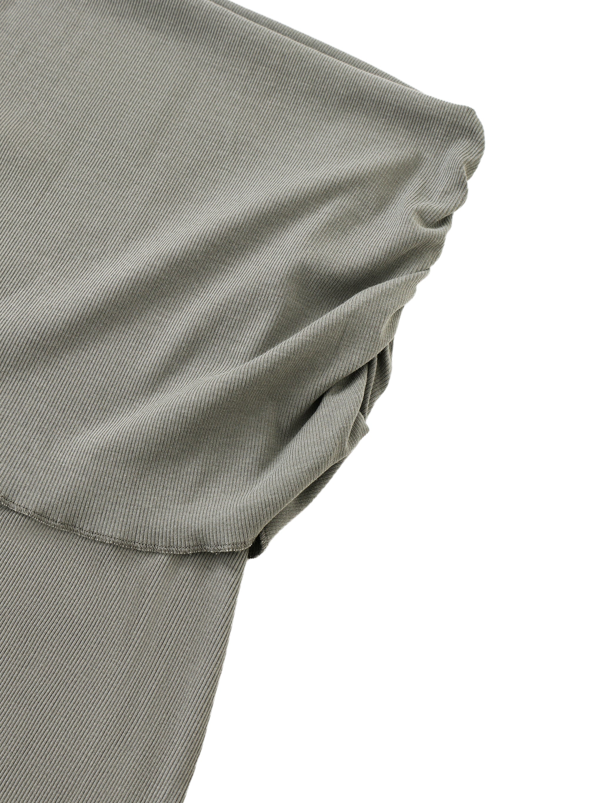 Dyed Washed Straight Hip-Hugging Slim Maxi Skirt