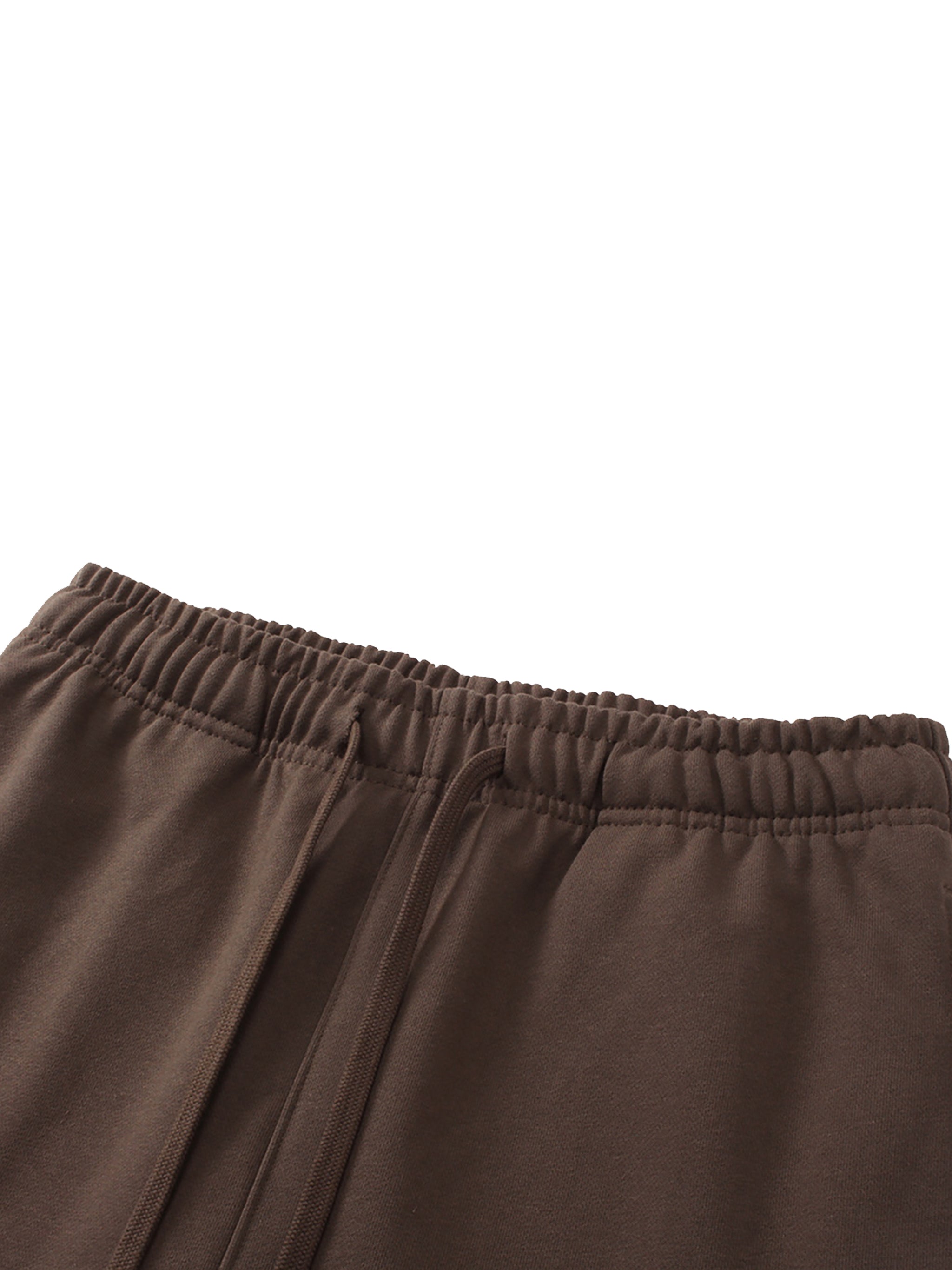 Solid Color Straight-Leg Sweatpants
