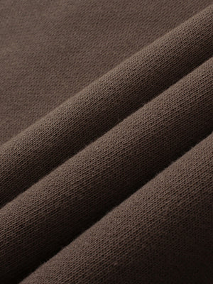 Solid Color Straight-Leg Sweatpants