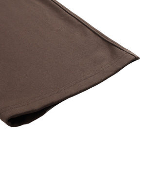 Solid Color Straight-Leg Sweatpants