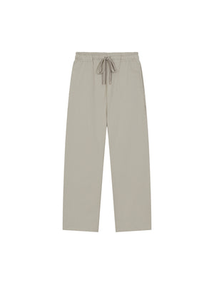 Solid Color Straight-Leg Sweatpants