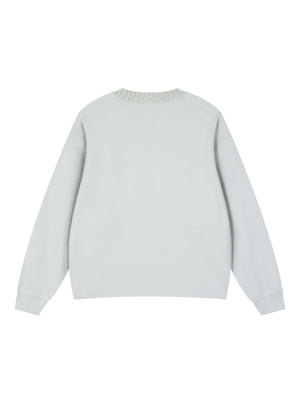 Knitted Round Neck Oversize Sweatshirt