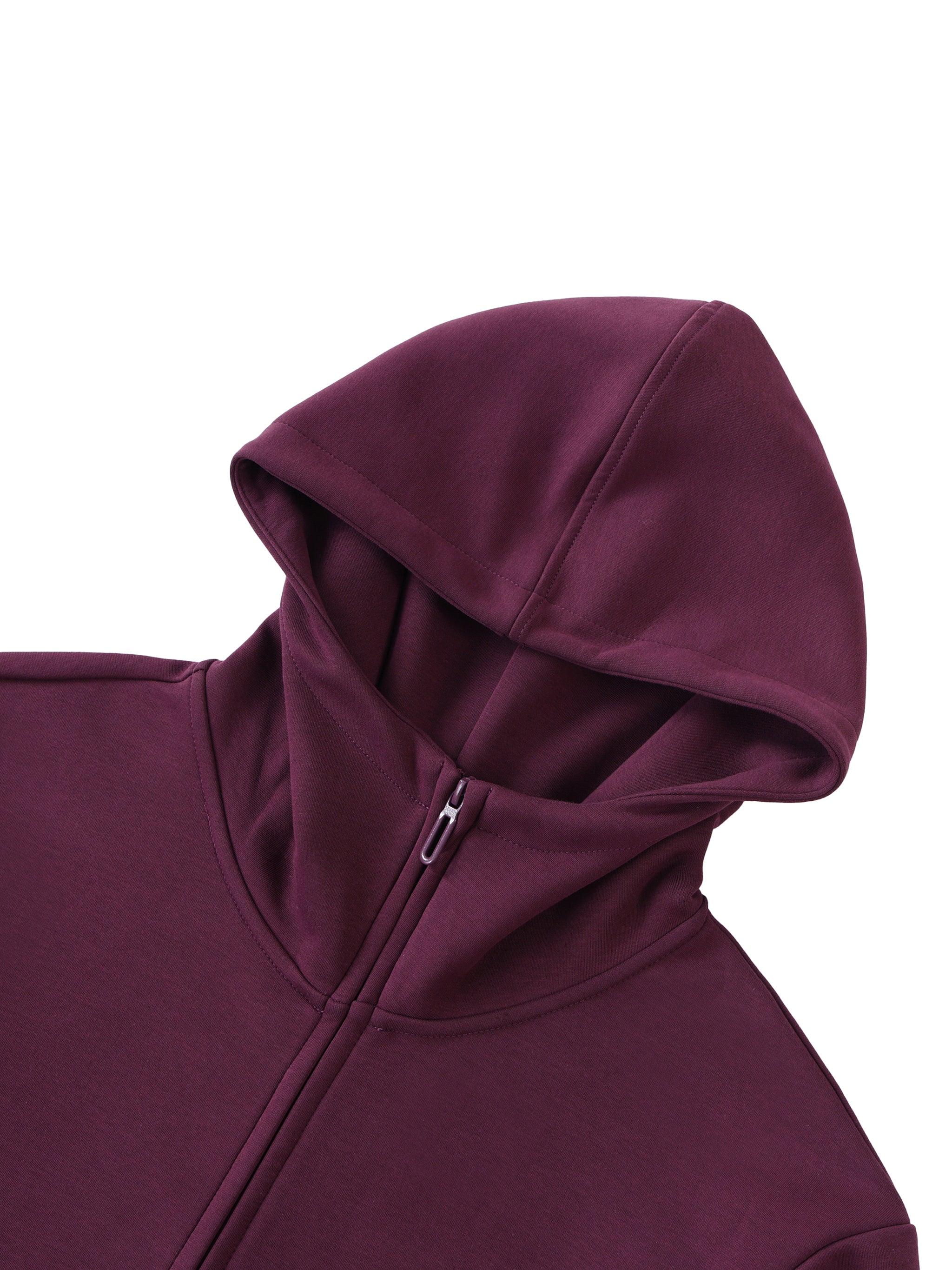 Essential Heavyweight High Neck  Zip-Up Hoodie