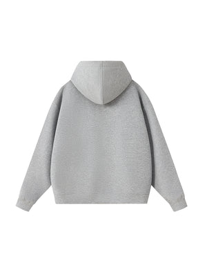 Essential Heavyweight High Neck  Zip-Up Hoodie