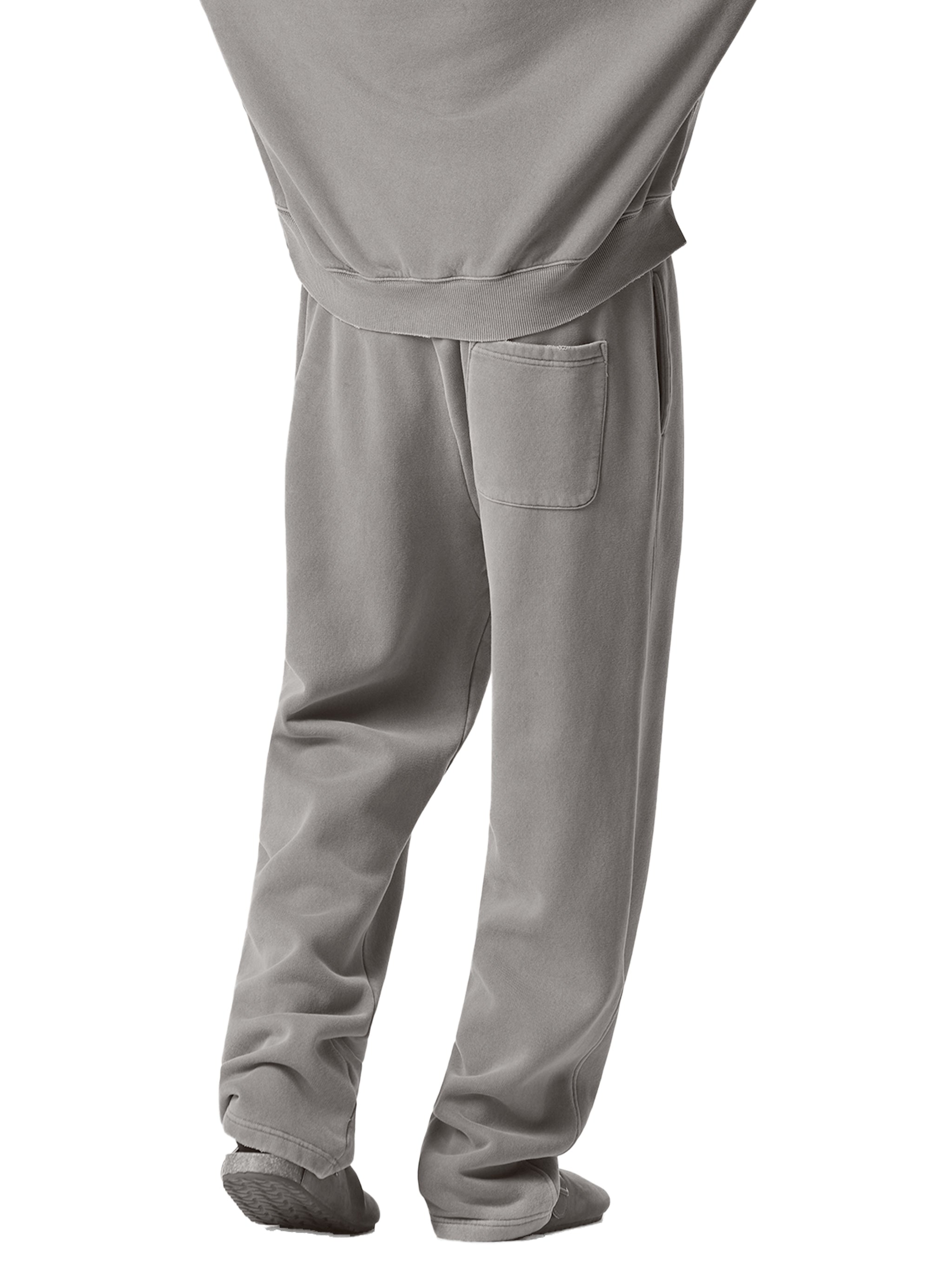Frayed Enzyme Washed Fleece Sweatpants