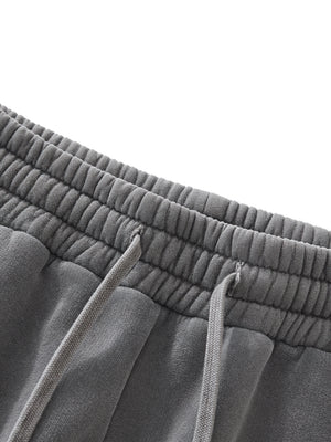 Frayed Enzyme Washed Fleece Sweatpants
