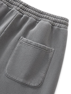 Frayed Enzyme Washed Fleece Sweatpants