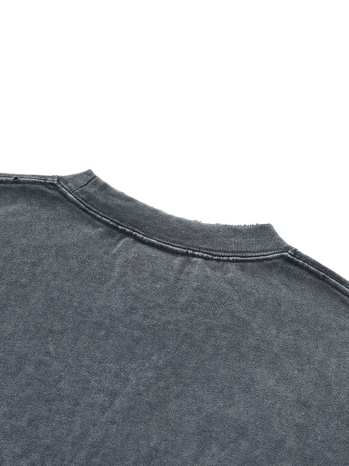 Snow Wash Raw-Hem Boxy T-shirt