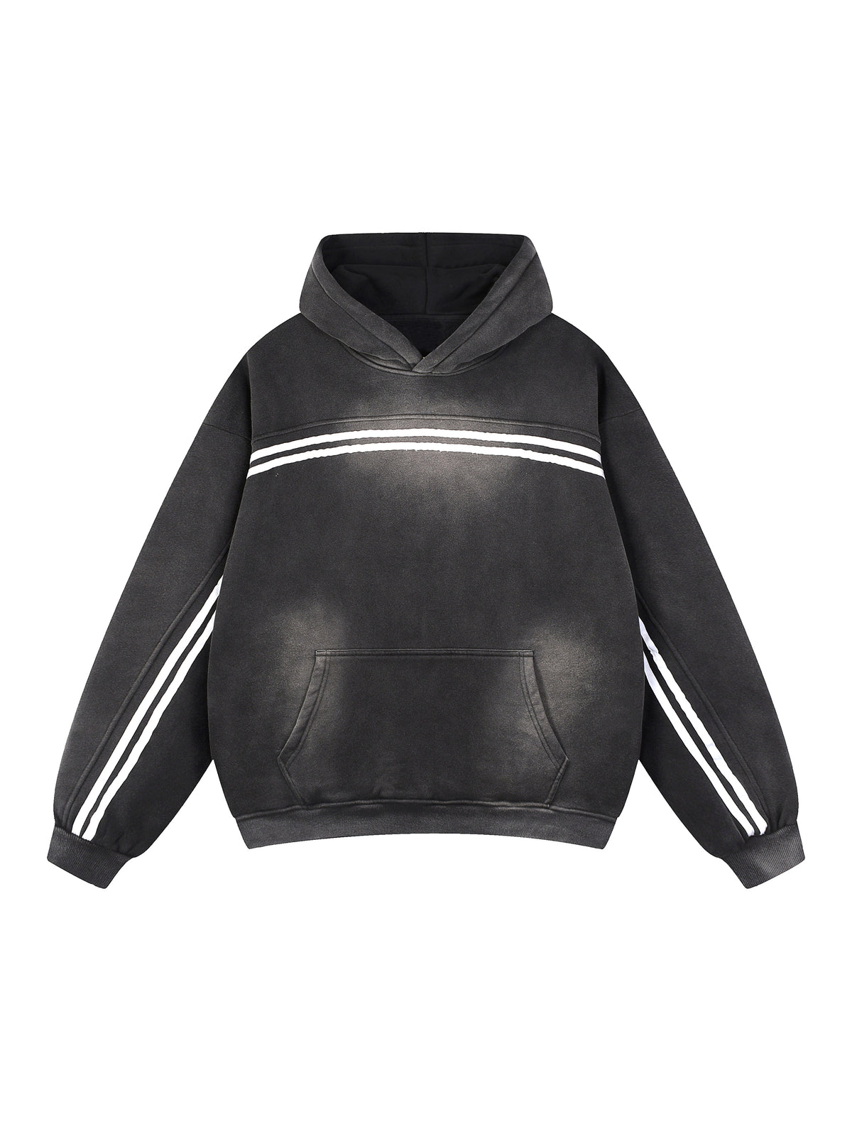 Sun Fade Contrast Tape Fleece Hoodie