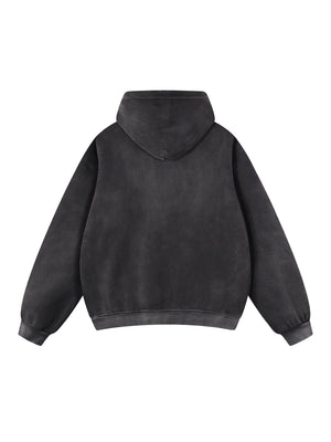 Sun Fade Contrast Tape Fleece Hoodie