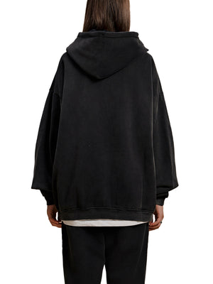 Sun Fade Contrast Tape Fleece Hoodie
