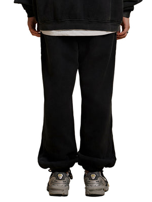 Sun Fade Contrast Tape Fleece Jogged Sweatpants