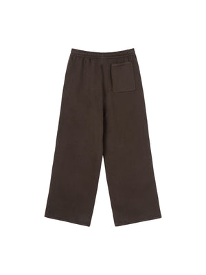 Fleece Drawstring Straight-Leg Sweatpants
