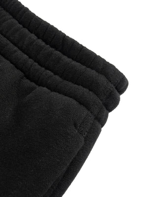 Fleece Drawstring Straight-Leg Sweatpants