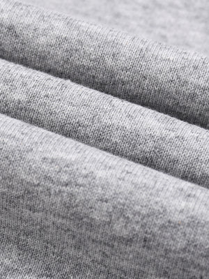 Half-Zip Rolled Edge Fleece Sweatshirt