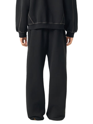 Contrast-Stitched Fleece Sweatpants