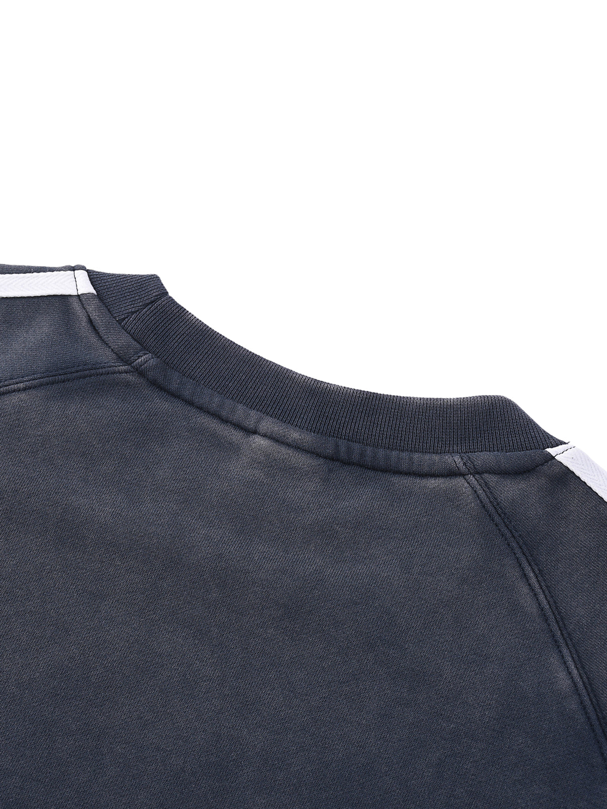 Snow Washed Contrast Tape Sweatshirt