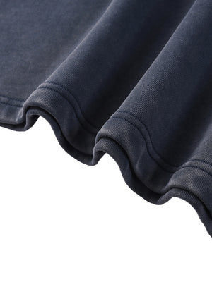 Snow Washed Contrast Tape Sweatshirt