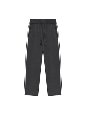 Snow Washed Contrast Tape Sweatpants
