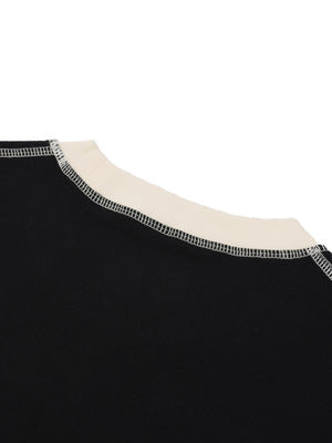 Contrast-Stitched Cotton T-Shirt