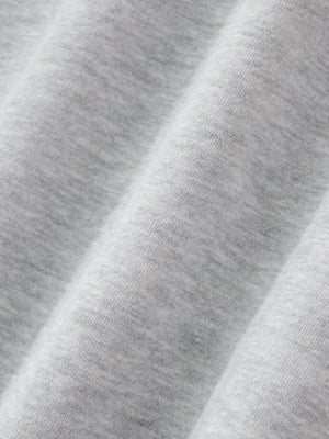 Contrast-Stitched Boxy Fleece Hoodie