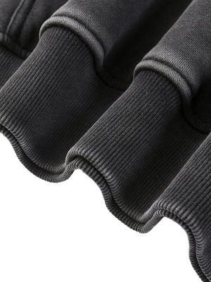 Snow Wash Fleece Oversize Hoodie