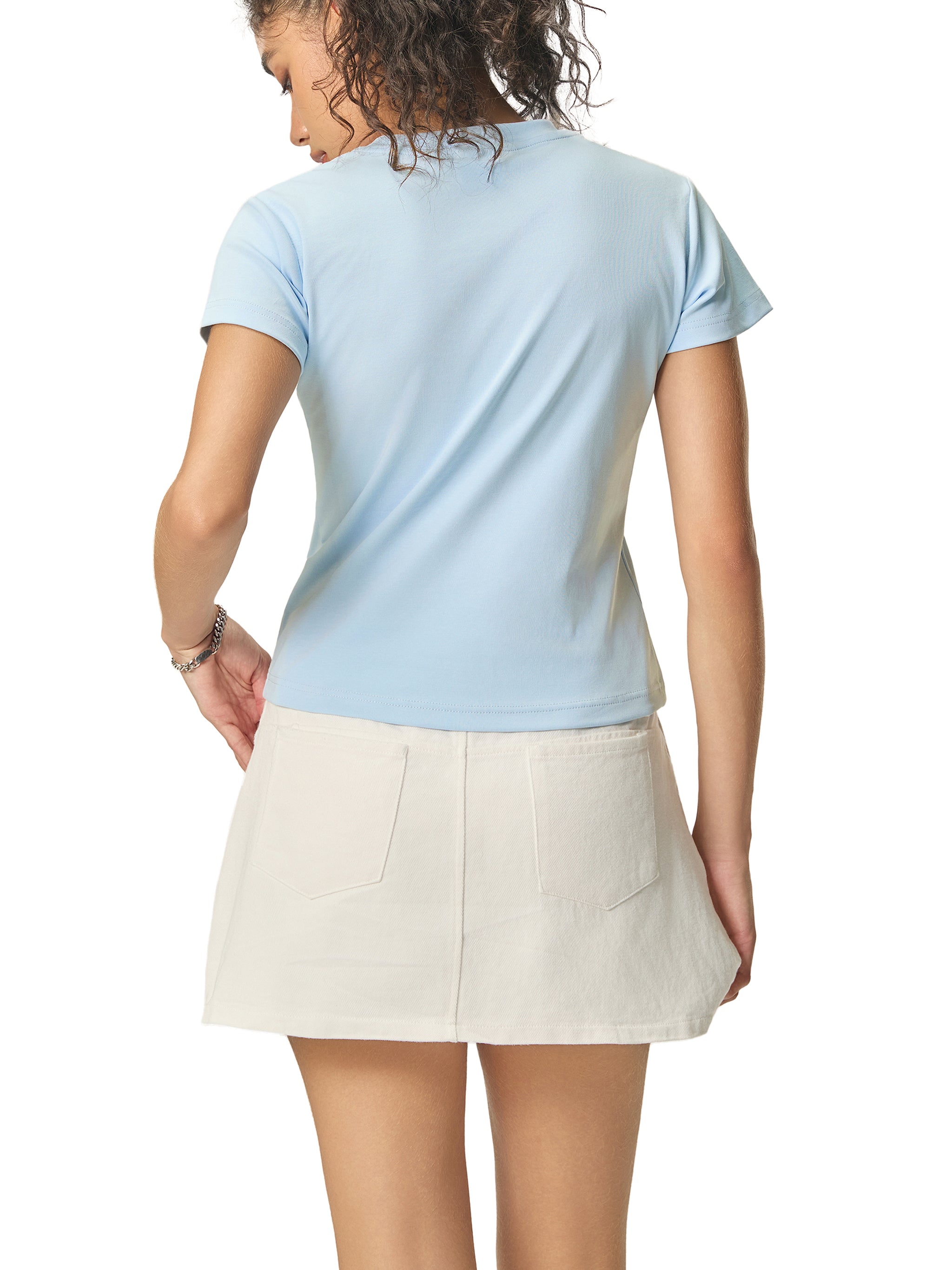 Essential Bodycon Crewneck T-Shirt