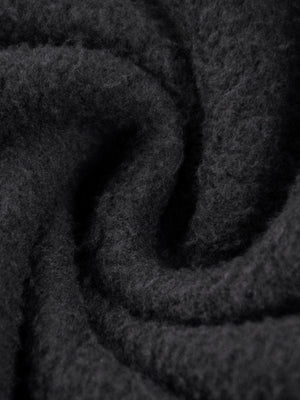Vintage Washed Frayed Fleece Hoodie